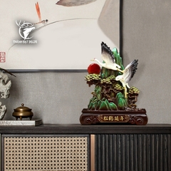 Tượng Chim Hạc Phong Thủy, Tùng Hạc Diên Niên Trường Thọ Trang Trí Phòng Khách Quà Tặng Tân Gia Mừng Thọ