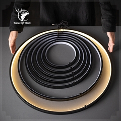 Đèn LED vòng Tròn size 30-35-40 Phụ Kiện Trang trí Decor Lũa, Bàn Thờ, Kệ Đèn, Tượng Phong Thủy