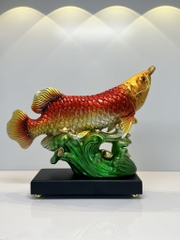 Tượng Phong Thủy Cá Rồng Kim Long Chiêu Tài , Quà Tặng Tân Gia Khai Trương Trang Trí Nhà Cửa