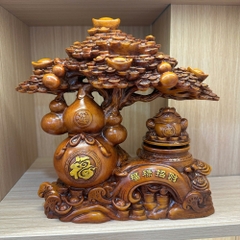 Cây tiền cóc phong thủy 27x10x24cm – tượng Thiềm Thừ Decor Quà Tặng tân gia khai trương sinh nhật