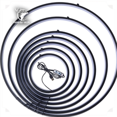 Đèn LED vòng Tròn size 30-35-40 Phụ Kiện Trang trí Decor Lũa, Bàn Thờ, Kệ Đèn, Tượng Phong Thủy