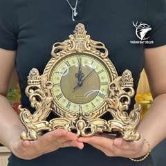 Đồng hồ để bàn trang trí phong cách châu Âu Cổ Điển, Quà tặng tân gia khai trương sinh nhật decor