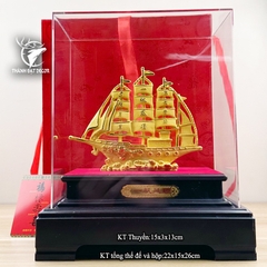 Hộp Quà Tượng Thuyền Thuận Buồm Xuôi Gió , Decor Quà Tặng Phong Thủy Tân Gia Khai Trương Đối Tác