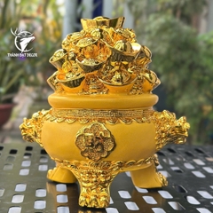 Lư Vàng Chiêu Tài Tụ Bảo – Biểu Tượng Thu Hút Tài Lộc & May Mắn