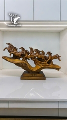 Tượng Bát Mã Truy Phong , Mã Đáo Thành Công size 36x7x22cm  Quà Tặng Tân Gia Khai Trương, Decor