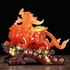 Tượng Tỳ Hưu Trấn Trạch Chiêu Tài 32x17x26, Trang Trí Nội Thất Quà Tặng Tân Gia, Khai Trương,Tặng Sếp Decor Đồng