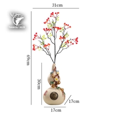 BÌNH Hồ Lô Phong Thuỷ Trắng – THU HÚT TÀI LỘC, BÌNH AN GIA ĐẠO, Quà Tặng Decor Tân Gia Khai Trương