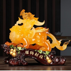Tượng Tỳ Hưu Trấn Trạch Chiêu Tài 32x17x26, Trang Trí Nội Thất Quà Tặng Tân Gia, Khai Trương,Tặng Sếp Decor Đồng