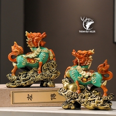 Cặp Tượng Kỳ Lân Phong Thủy Trấn Trạch Chiêu Tài, Quà Tặng Tân Gia Khai Trương Sinh Nhật Decor Nhà