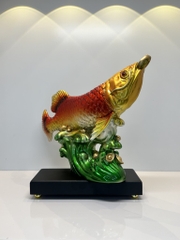Tượng Phong Thủy Cá Rồng Kim Long Chiêu Tài , Quà Tặng Tân Gia Khai Trương Trang Trí Nhà Cửa