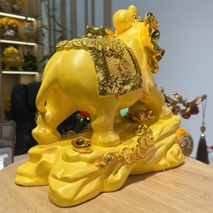 Tượng Voi Phong Thủy 31x15x31cm, Quà Tặng Decor Chiêu Tài Lộc, May Mắn, Trang Trí Sang Trọng