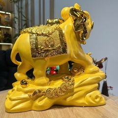 Tượng Voi Phong Thủy 31x15x31cm, Quà Tặng Decor Chiêu Tài Lộc, May Mắn, Trang Trí Sang Trọng