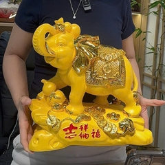 Tượng Voi Phong Thủy 31x15x31cm, Quà Tặng Decor Chiêu Tài Lộc, May Mắn, Trang Trí Sang Trọng