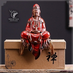Tượng Phật Bà Quan Thế Âm Bồ Tát , Tượng Phong Thủy Thờ Cúng, Quà Tặng Tân Gia, Tượng Gốm Tử Sa