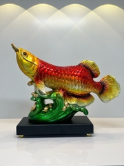 Tượng Phong Thủy Cá Rồng Kim Long Chiêu Tài , Quà Tặng Tân Gia Khai Trương Trang Trí Nhà Cửa