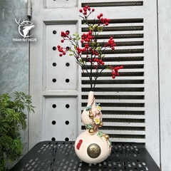 BÌNH Hồ Lô Phong Thuỷ Trắng – THU HÚT TÀI LỘC, BÌNH AN GIA ĐẠO, Quà Tặng Decor Tân Gia Khai Trương