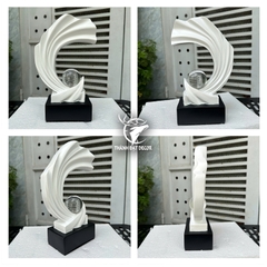 Tượng Decor Sóng Pha Lê – Quà Tặng Tân Gia, Khai Trương, Trang Trí Phong Thủy Sang Trọng