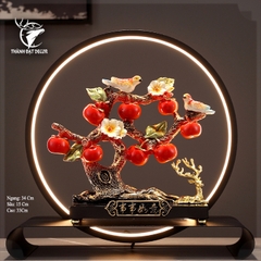 Kệ Đèn Led Cây Táo Chim Sẽ, Tượng Decor Trang Trí Nhà Cửa, Quà Tặng Tân Gia Khai Trương Sinh Nhật Ý Nghĩa Sang Trọng