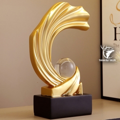 Tượng Decor Sóng Pha Lê – Quà Tặng Tân Gia, Khai Trương, Trang Trí Phong Thủy Sang Trọng