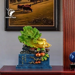 Hộp Hồ Lô Bắp Cải Phong Thủy Size 38, Quà Tặng Tân Gia, Khai Trương, Sinh Nhật, Trang Trí Decor Nhà Cửa