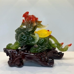 Tượng Tỳ Hưu Trấn Trạch Chiêu Tài 32x17x26, Trang Trí Nội Thất Quà Tặng Tân Gia, Khai Trương,Tặng Sếp Decor Đồng