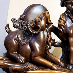 Tượng 3 con Dê 33x14x29cm phong thủy , Quà Tặng Tuổi Mùi Decor tân gia khai trương sinh nhật