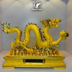 Tượng Phong Thủy Con Rồng Cát Vàng size 35, Dành Cho Người Tuổi Thìn, Quà Tặng Trang Trí Nhà Cửa, Tân Gia, Khai Trương