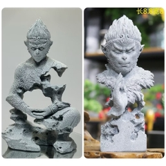 Tượng Tôn Ngộ Không Bằng Đá Sa Thạch , Đấu Chiến Thắng Phật , Tề Thiên Đại Thánh Trang Trí Tiểu Cảnh