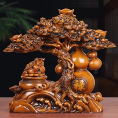 Cây tiền cóc phong thủy 27x10x24cm – tượng Thiềm Thừ Decor Quà Tặng tân gia khai trương sinh nhật