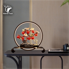 Kệ Đèn Led Cây Táo Chim Sẽ, Tượng Decor Trang Trí Nhà Cửa, Quà Tặng Tân Gia Khai Trương Sinh Nhật Ý Nghĩa Sang Trọng
