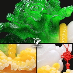 Tượng giỏ bắp cải hồ lô phong thủy 28x16x28cm  Quà Tặng Decor Tân Gia Khai Trương Sinh Nhật