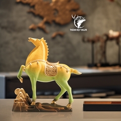 Tượng Ngựa Phong Thủy 26x8x28 Mã Đáo Thành Công, Quà Tặng Tuổi Ngọ Tân Gia Khai Tương Sinh Nhật