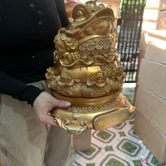 Tượng Thiềm Thừ Cóc Ngậm Tiền , Tượng Cóc 3 Chân Chiêu Tài Quà Tặng Tân Gia Khai Trương Trang Trí Decor