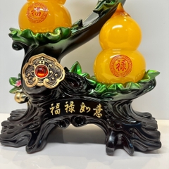 Tượng Cặp Hồ Lô Phong Thủy Như Ý May Mắn, Quà Tặng Tân Gia Khai Trương, Sinh Nhật, Decor Trang Trí Nhà Cửa