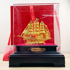 Hộp Quà Tượng Thuyền Thuận Buồm Xuôi Gió , Decor Quà Tặng Phong Thủy Tân Gia Khai Trương Đối Tác