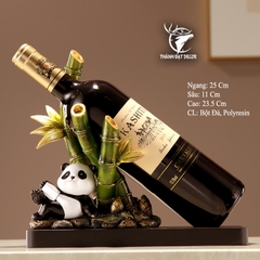 Giá Để Rượu Hình Gấu Trúc Bụi Tre, Tượng Phong Thủy Decor Trang Trí Nhà Cửa, Quà Tặng Tân Gia Khai Trương