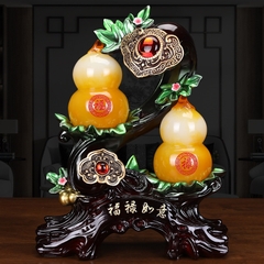 Tượng Cặp Hồ Lô Phong Thủy Như Ý May Mắn, Quà Tặng Tân Gia Khai Trương, Sinh Nhật, Decor Trang Trí Nhà Cửa