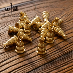 Đế Trụ Đồng Đặt Nụ Trầm Thác Khói, Cắm Nhang Vòng Và Nhang Cây Thắp Hương, Phụ Kiện Để Lư Trầm Vòng Đèn