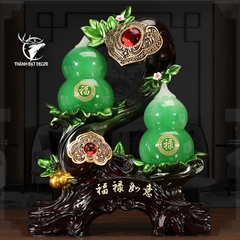 Tượng Cặp Hồ Lô Phong Thủy Như Ý May Mắn, Quà Tặng Tân Gia Khai Trương, Sinh Nhật, Decor Trang Trí Nhà Cửa