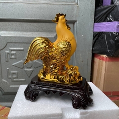 Tượng Gà Vàng Kim Kê Phong Thủy Size 28 Cm Dành Cho Người Tuổi Dậu, Trang Trí Quà Tặng Sinh Nhật, Tân Gia, Khai Trương