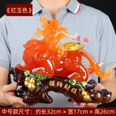 Tượng Tỳ Hưu Trấn Trạch Chiêu Tài 32x17x26, Trang Trí Nội Thất Quà Tặng Tân Gia, Khai Trương,Tặng Sếp Decor Đồng