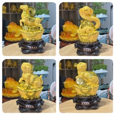 Tượng Phong Thuỷ Linh Vật 12 Con Giáp 18x15x29cm, Quà Tặng Decor Tân Gia Khai Trương Sinh Nhật
