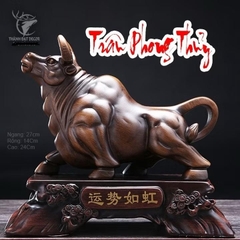 Tượng Trâu Phong Thủy 49x13x27 Dành Cho Người Tuổi Sửu, Quà Tặng Tân Gia Khai Trương Sinh Nhật Decor Trang Trí Nhà