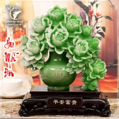 Tượng Hoa Mẫu Đơn, Hoa Phú Quý Phong Thuỷ , Quà Tặng Tân Gia Khai Trương Sinh Nhật