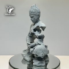 Tượng Tôn Ngộ Không Bằng Đá Sa Thạch , Đấu Chiến Thắng Phật , Tề Thiên Đại Thánh Trang Trí Tiểu Cảnh