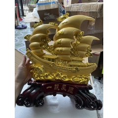 Tượng Thuyền Thuận Buồm Xuôi Gió Phong Thủy size 43cm, Quà Tặng Tân Gia , Khai Trương , Tặng Sếp , Tượng Phong Thủy