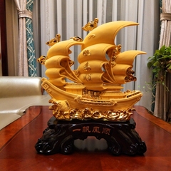 Tượng Thuyền Thuận Buồm Xuôi Gió Phong Thủy size 43cm, Quà Tặng Tân Gia , Khai Trương , Tặng Sếp , Tượng Phong Thủy