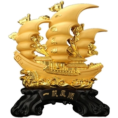 Tượng Thuyền Thuận Buồm Xuôi Gió Phong Thủy size 43cm, Quà Tặng Tân Gia , Khai Trương , Tặng Sếp , Tượng Phong Thủy