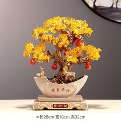 Cây Phú Quý Tài Lộc Tượng Hươu, Cây Kim Tiền Vàng Phong Thủy, Quà Tặng Tân Gia Khai Trương Sinh Nhật