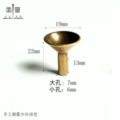 Đế Trụ Đồng Đặt Nụ Trầm Thác Khói, Cắm Nhang Vòng Và Nhang Cây Thắp Hương, Phụ Kiện Để Lư Trầm Vòng Đèn